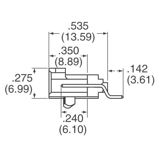 15912105 Molex  Embases à broches mâles